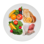 Plato saludable para un bebé